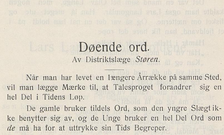 E. Støren Orkdølafylket