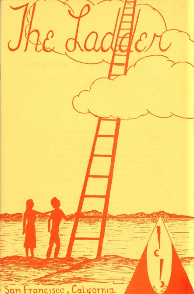 Forside, The Ladder juni 1957. Foto: Skeivt arkiv 