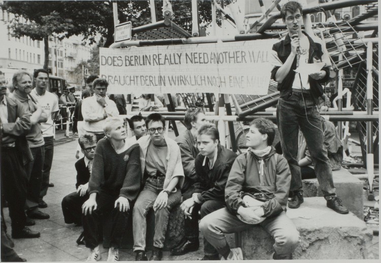 IGLYO-demonstrasjon Berlin august 1988. Foto: Nina R. Didriksen