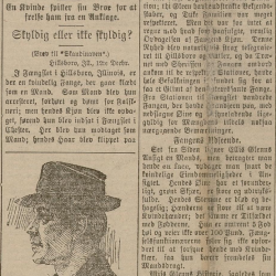 "Høist mærkelig sag". Ellis Glenn omtalt i Skandinaven, norskspråklig avis i USA, 15.12.1899. Kilde: Nasjonalbiblioteket.