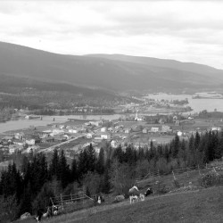 Trysil sentrum, 1920-tallet. Foto: Jacob J. Engerdal/ Anno Trysil museum